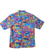 VTG 80s Floral Women&#39;s Shirt Hawaiian Size S Shoulder Pads Cotton On the... - £12.92 GBP