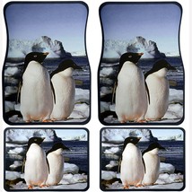 4 piece set universal rubber Floor Mats W/ Penguins design  fits almost any car - £18.61 GBP
