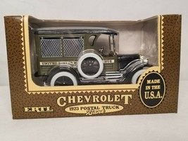 ERTL Chevrolet 1923 Postal Truck Bank #1381 1/25 Scale Vntg 1991 1352-10EP V1 - $47.99
