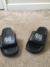 Men&#39;s Black White Sandals Flip Flops Slides South Carolina Gamecocks Size M - £30.26 GBP