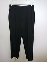 HAGGAR STANDARDS MEN&#39;S STRAIGHT FIT SUPER FLEX WAIST DRESS PANTS-32x32-G... - $13.09