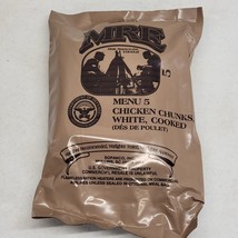 MRE Meal Menu 5 - Lot 9266 Chicken Chunks, White, Cooked - Camping - £15.21 GBP