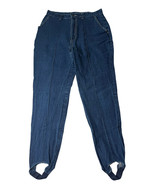Vintage The Bottom Line Brooks High Waist Denim Stirrup Jeans Front Seam... - $39.59