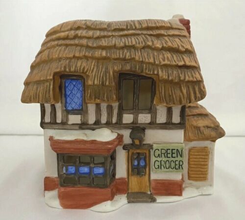 Primary image for Department 56 Green Grocer 65153 retired Dickens Village box 1984 First Edition