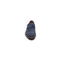 Stacy Adams Marlowe Algonquin Moc Toe Penny Slip On Navy Suede 25550-415 image 7