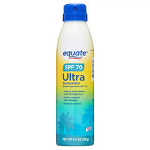 Equate Ultra Protection Broad Spectrum Sunscreen Spray, SPF 70, 5.5 oz.. - £15.87 GBP
