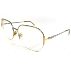 Safilo Eyeglasses Frames LADY ELASTA 4529 74R Silver Gold Oversized 58-1... - £33.00 GBP
