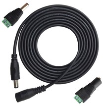 M 2.1Mm X 5.5Mm Dc Cable 12V Adapter Cable Dc Plug Extension Cable Male ... - £14.94 GBP