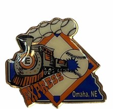 Omaha Nebraska Express Little League Baseball Enamel Lapel Hat Pin Pinback - £4.64 GBP