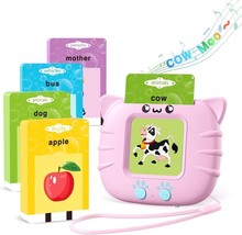Toddler Toys Talking Flash Cards for 2 3 4 5 Years Boys Girls (Pink) - £15.42 GBP
