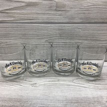 Set Of 4 Jack Daniels No 7 Tennessee Whiskey Rocks Drinking Glasses Glass - £11.73 GBP