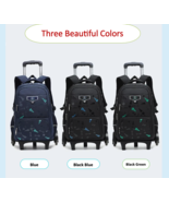 Wadan 6-Wheels 18 Inch Rolling School Backpack Kids Luggage Shoulder Bac... - $750.76 MXN