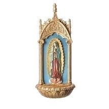 Roman 11.5 H Lady of Guadalupe holy Water Font - $45.98