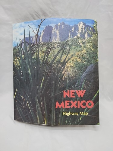 Vintage 1988 New Mexico State Highway Map Travel Brochure - $14.84