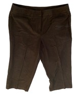 New Directions Woman Dark Gray Cropped Flat Front Pants Size 18W - €16,29 EUR