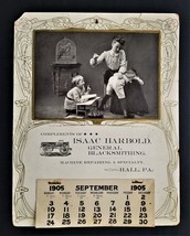 1905 antique CALENDAR hall pa ISAAC HARBOLD blacksmith machine repair ch... - $89.05