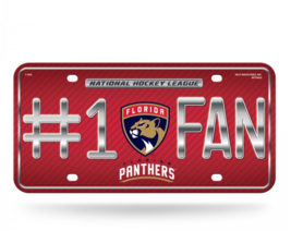 Florida Panthers Number 1 Fan Metal License Plate - £23.96 GBP