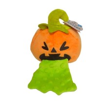 Bark Box Yak-O Lantern Orange Pumpkin Plush Dog Toy Squeak Crinkle Large... - £10.64 GBP