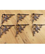 6 Cast Iron Antique Style BIRD Brackets Corbels Garden Braces Shelf Brac... - $44.99