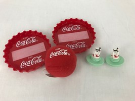 Coca Cola Burger King Promo Toy Lot Polar Bear Spinning Top Bottle Cap Ball Game - £8.66 GBP