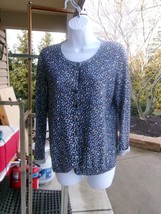 TALBOTS   BLUE DOT SWEATER PM - £10.04 GBP