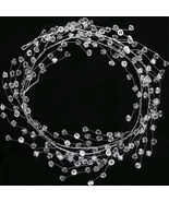 Christmas Garland 20 FT Crystal Diamond Ice Wire Clear Bead Garland for ... - $34.36 CAD
