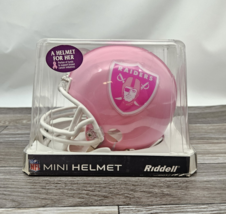 Riddell Raiders Pink Breast Cancer Awareness Mini Helmet New In Box - $3,191.07 MXN