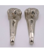Silver Metal Dog Wall Hooks Pair (set 2) Labrador Accent Hanger Hunter G... - $840.12 MXN