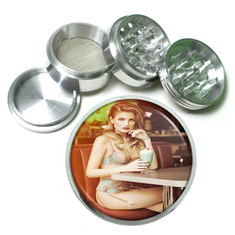 Alabama Pin Up Girls USA D2 63mm Aluminum Kitchen Grinder 4 Piece Herbs - £13.27 GBP