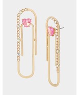 Betsey Johnson Back to Cool Paper Clip Post Earrings - £70.37 GBP