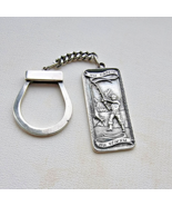 VINTAGE 925 STERLING SILVER FISHERMAN &#39;&#39;Ни хвоста Ни чешуи&#39;&#39; KEYCHAIN - $1,819.21 MXN