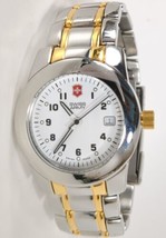 Victorinox Women&#39;s Swiss Army Date Watch &quot;Peak&quot; 24971 Gold and Silver Band 100 M - £52.82 GBP