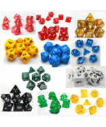 7pc Multi-Side Digital Polyhedral Dice D&amp;D MTG Role Playing Table Game C... - $186.21 MXN