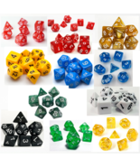 7pc Multi-Side Digital Polyhedral Dice D&amp;D MTG Role Playing Table Game C... - £6.59 GBP