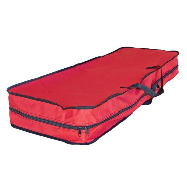 NEW 12 Roll Gift Wrap Organizer Bag w/ handles red 39 x 14 x 5 in zip closure - $9.95