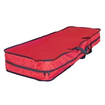 NEW 12 Roll Gift Wrap Organizer Bag w/ handles red 39 x 14 x 5 in zip cl... - $9.95