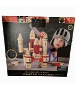 F.A.O. Schwartz Solid Natural Wood Castle Blocks Classic Set NEW 75 pcs - $64.69 CAD