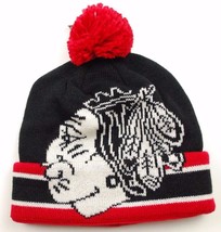 Chicago Blackhawks CCM KR82Z NHL Big Team Logo Pom Knit Winter Hat Beanie - £16.69 GBP