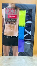 NEW Mens SMALL 2(x)ist SPORT No Show Trunk Cotton Blend 3 Pack 28-30 Pur... - $15.74