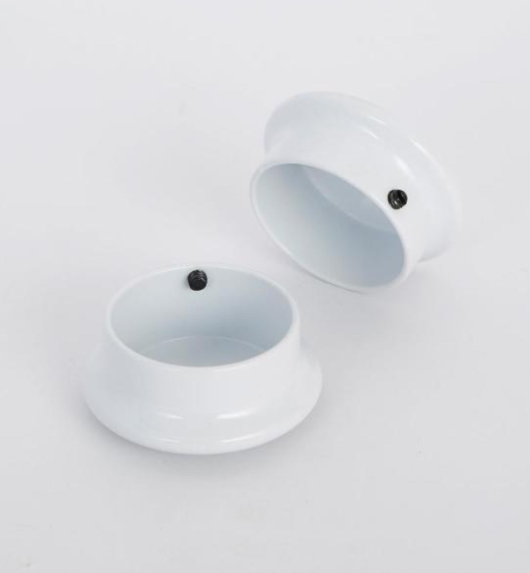 1-5/16 inch Heavy-Duty White Closet Pole End Caps (2-Pack) - £12.54 GBP