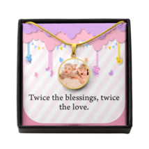 Personalized Expecting Mother To Twin Blessings Pregnancy Message Circle... - £48.35 GBP+