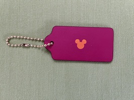 NWOT/COACH X DISNEY/MICKEY MOUSE/EARS/HANG TAG/PINK &amp; Orange - £55.95 GBP