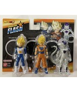 DRAGON BALL FLASH - SUPER SAIYAN VEGETA, GOKU, FRIEZA 4th FORM (3 Pack) - $34.19 CAD