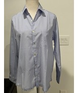 Donale St. Barths Women’s  Soft  Cotton Blue/White Striped Fringe Blouse... - $1,413.68 MXN