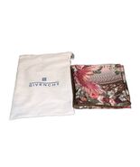 Givenchy Chains Star Rose Pink Brown Silk Shawl Scarf 34” x 34” Made Ita... - $250.00
