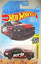 2018 Hot Wheels #80 HW Speed Graphics 4/10 2015 FORD MUSTANG GT Black w/Blk J5Sp - £6.48 GBP