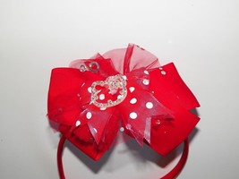 Hello Kitty Style Red Triple Bow Headband - £7.09 GBP