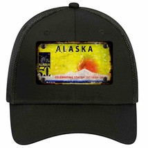 Alaska Rusty Blank Novelty Black Mesh License Plate Hat - £23.17 GBP