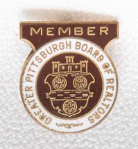 Vintage Greater Pittsburgh Board by Realtors Pin Pinback Tob-
show original t... - £25.99 GBP