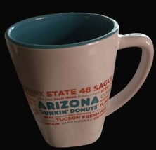 Dunkin&#39; Donuts Coffee Mug Cup Blue Inside Arizona 2017 - £15.82 GBP